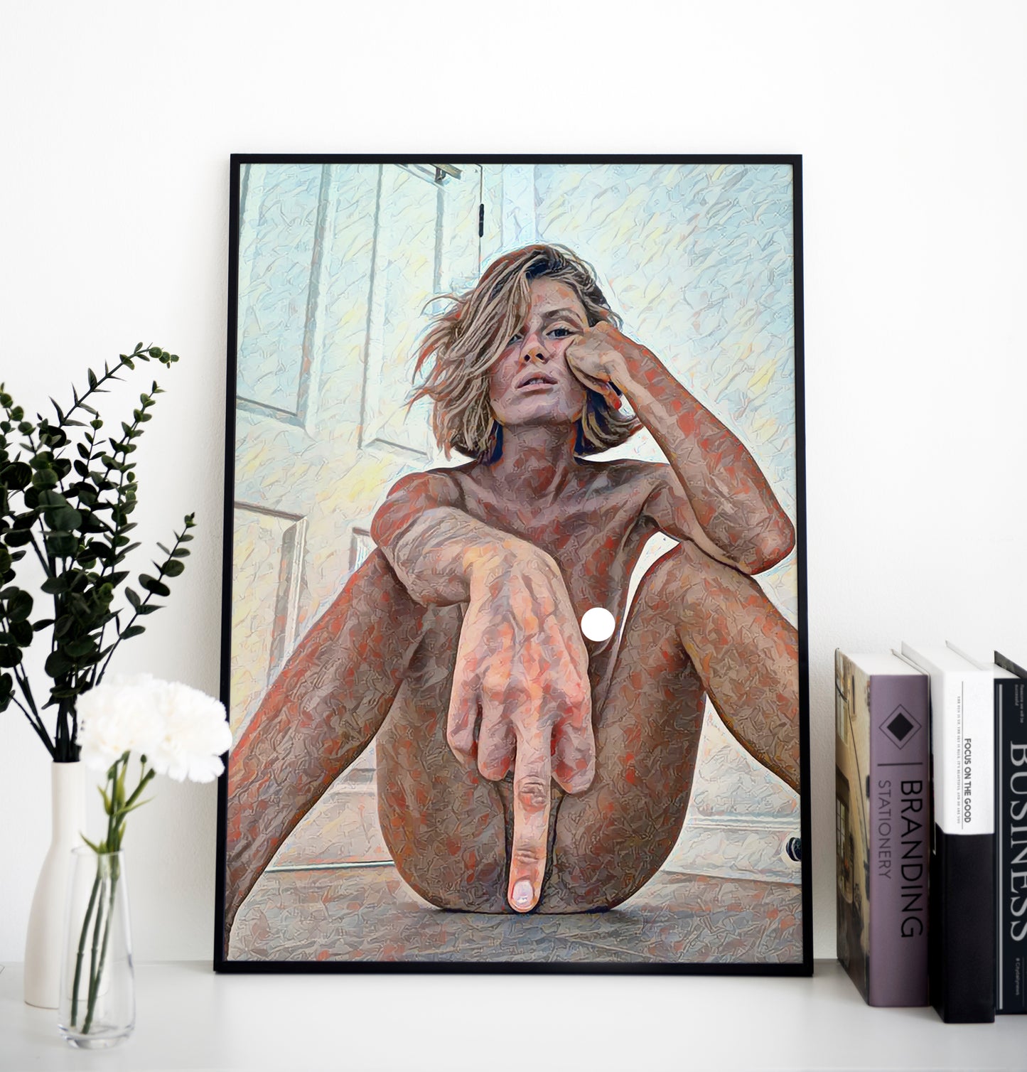 Female Premium Poster | Colorful Sexy Motive | Feminist Art | Modern Painting | Nude Art | Female Art Prints