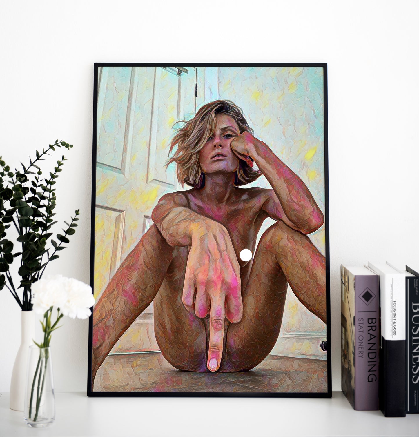 Female Premium Poster | Colorful poster | Feminist Art | Modern Painting | Nude Art | Female Art Prints