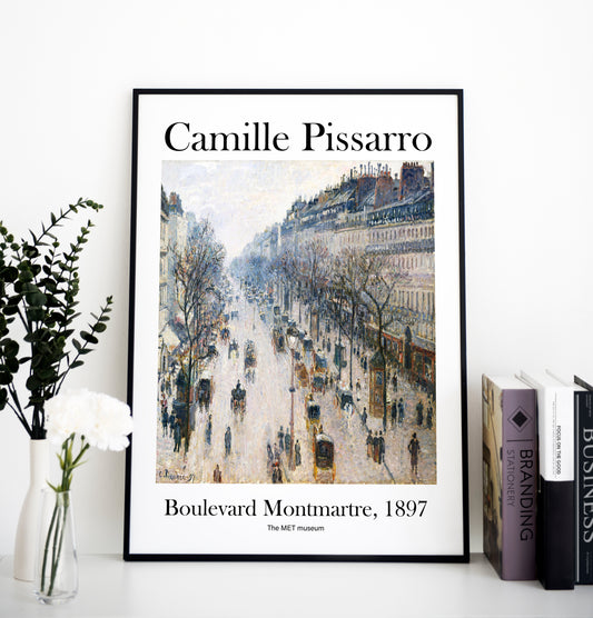 Camille Pissarro City Print, Museum Exhibition Poster, Camille Pissarro Wall Décor, Camille Pissarro Gifts, Art Lover Gift