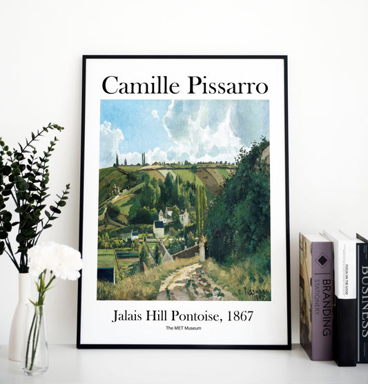 Camille Pissarro Summer Hills Print, Museum Exhibition Poster, Camille Pissarro Wall Décor, Camille Pissarro Gifts, Art Lover Gift