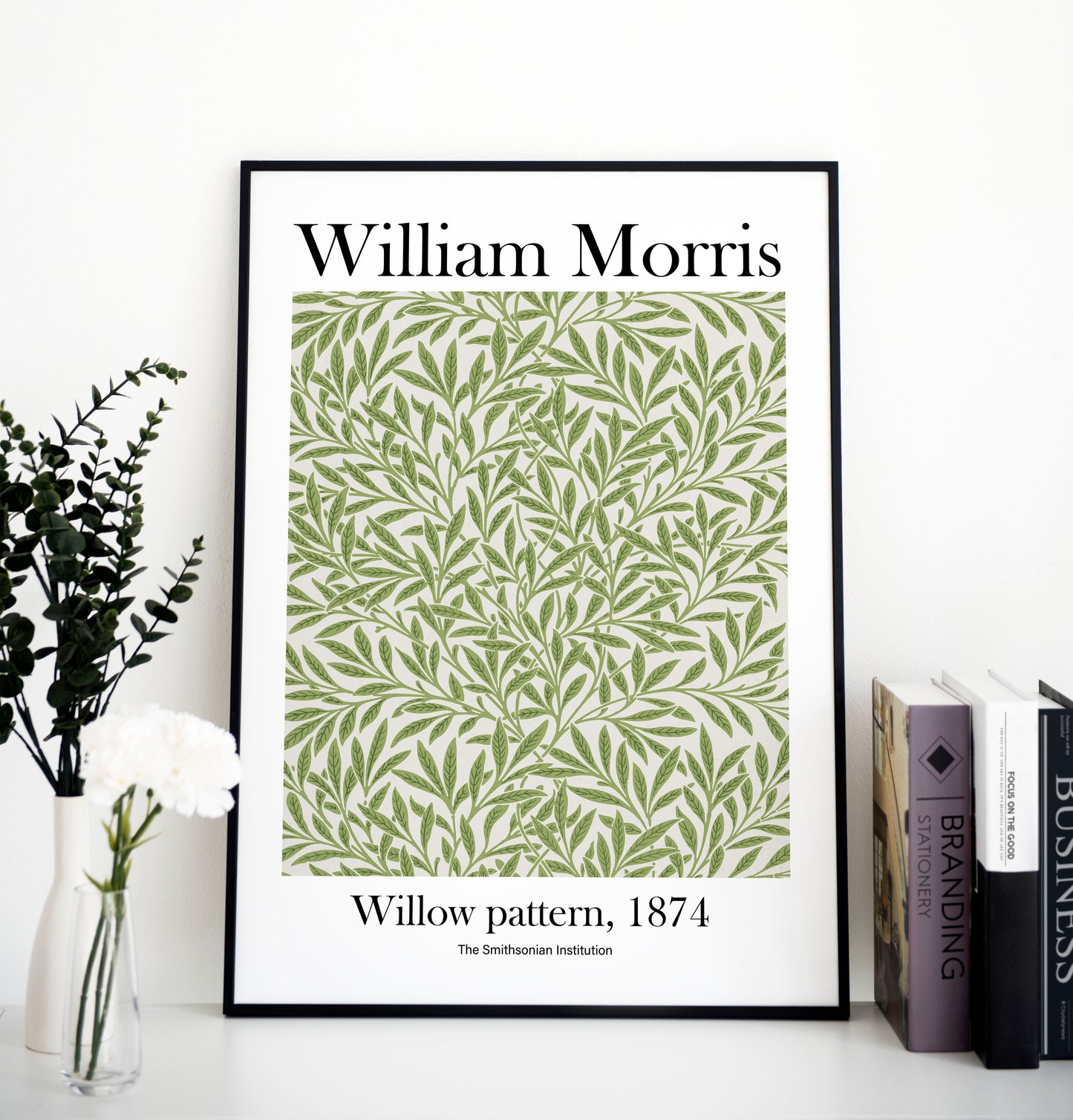 William Morris's Willow pattern print, Museum Exhibition Poster, William Morris Wall Décor, William Morris Gifts, Art Lover Gift