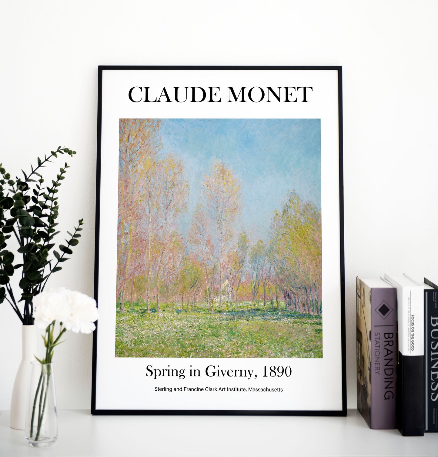 Claude Monet - Spring in Giverny | Wall Art | Historical Painting | Printable Wall Art | Home Decor | Famous Art | Classical Artwork |