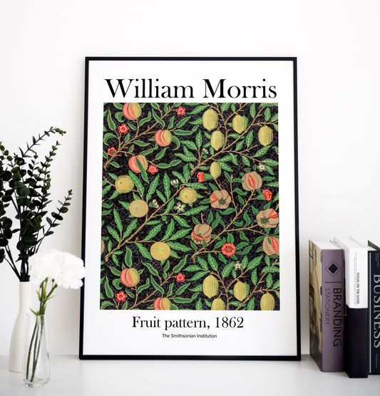 William Morris's Fruit pattern print, Museum Exhibition Poster, William Morris Wall Décor, William Morris Gifts, Art Lover Gift