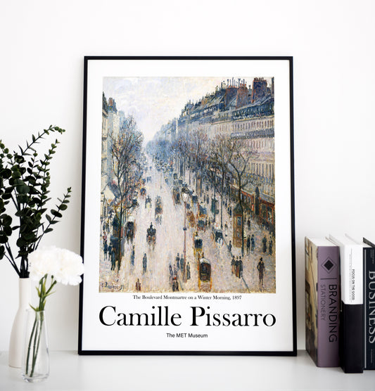 Camille Pissarro City Print, Museum Exhibition Poster, Camille Pissarro Wall Décor, Camille Pissarro Gifts, Art Lover Gift