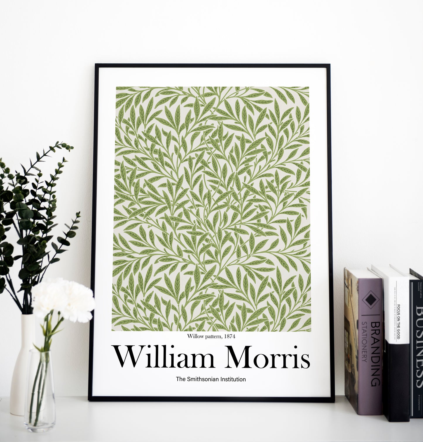 William Morris's Willow pattern print, Museum Exhibition Poster, William Morris Wall Décor, William Morris Gifts, Art Lover Gift