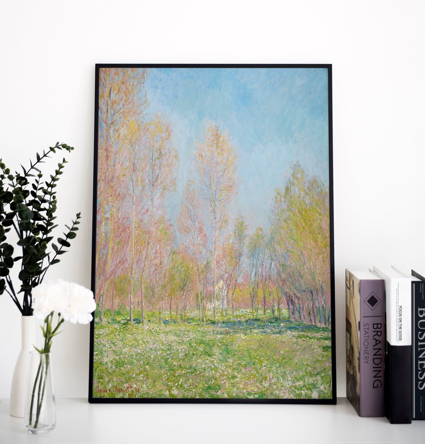 Claude Monet - Spring in Giverny | Wall Art | Historical Painting | Printable Wall Art | Home Decor | Famous Art | Classical Artwork |