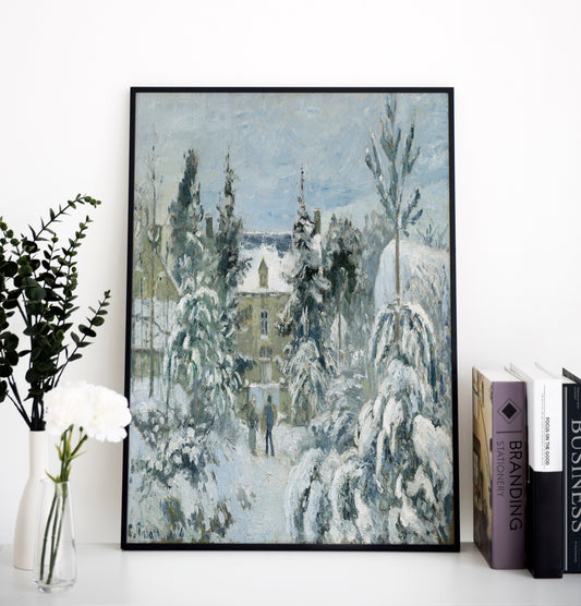 Camille Pissarro Winter Snow Print, Museum Exhibition Poster, Camille Pissarro Wall Décor, Camille Pissarro Gifts, Art Lover Gift