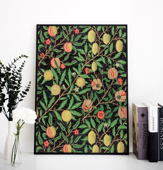 William Morris's Fruit pattern print, Museum Exhibition Poster, William Morris Wall Décor, William Morris Gifts, Art Lover Gift