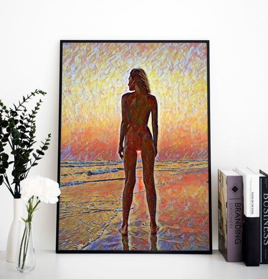 female poster, colorful art, prints, Women, Feminist poster, Female figure art, Girl art, Model painting, Home Décor art, Minimalist Poster, Female Silhouette