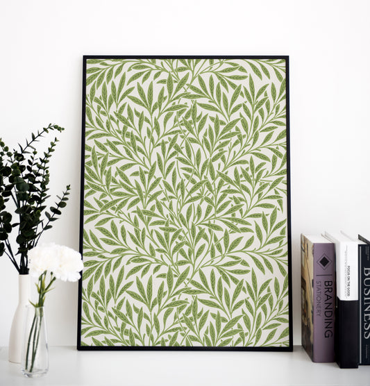 William Morris's Willow pattern print, Museum Exhibition Poster, William Morris Wall Décor, William Morris Gifts, Art Lover Gift