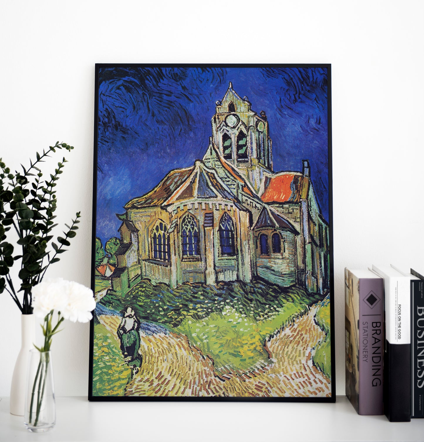 Van Gogh Poster - The Church at Auvers | Wall Art | Historical Painting | Printable Wall Art | Home Decor | Famous Art | Classical Artwork |