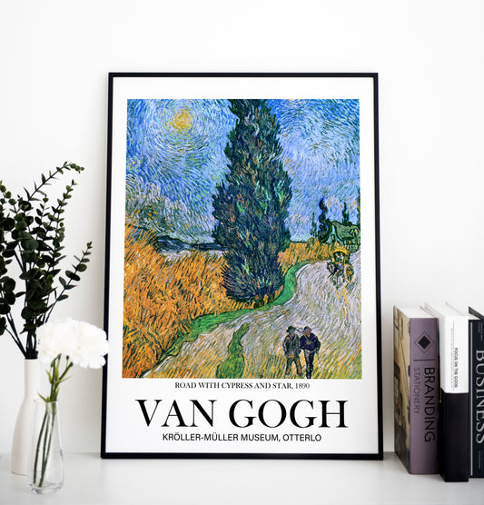 Van Gogh Poster - Famous Artist Remake | Wall Art | Historical Painting | Printable Wall Art | Home Decor | Famous Art | Classical Artwork |