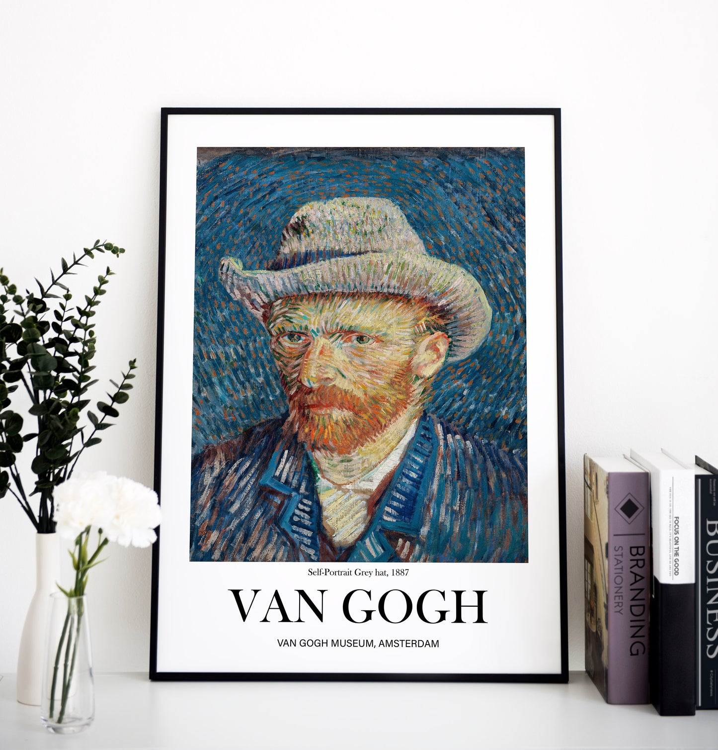 Van Gogh Poster - Self Portrait | Wall Art | Historical Painting | Printable Wall Art | Home Decor | Famous Art | Classical Artwork |