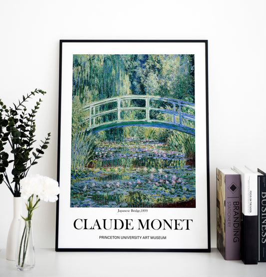 Claude Monet Bridge Print, Museum Exhibition Poster, Claude Monet Wall Décor, Claude Monet Poster, Claude Monet Gifts, Art Lover Gift