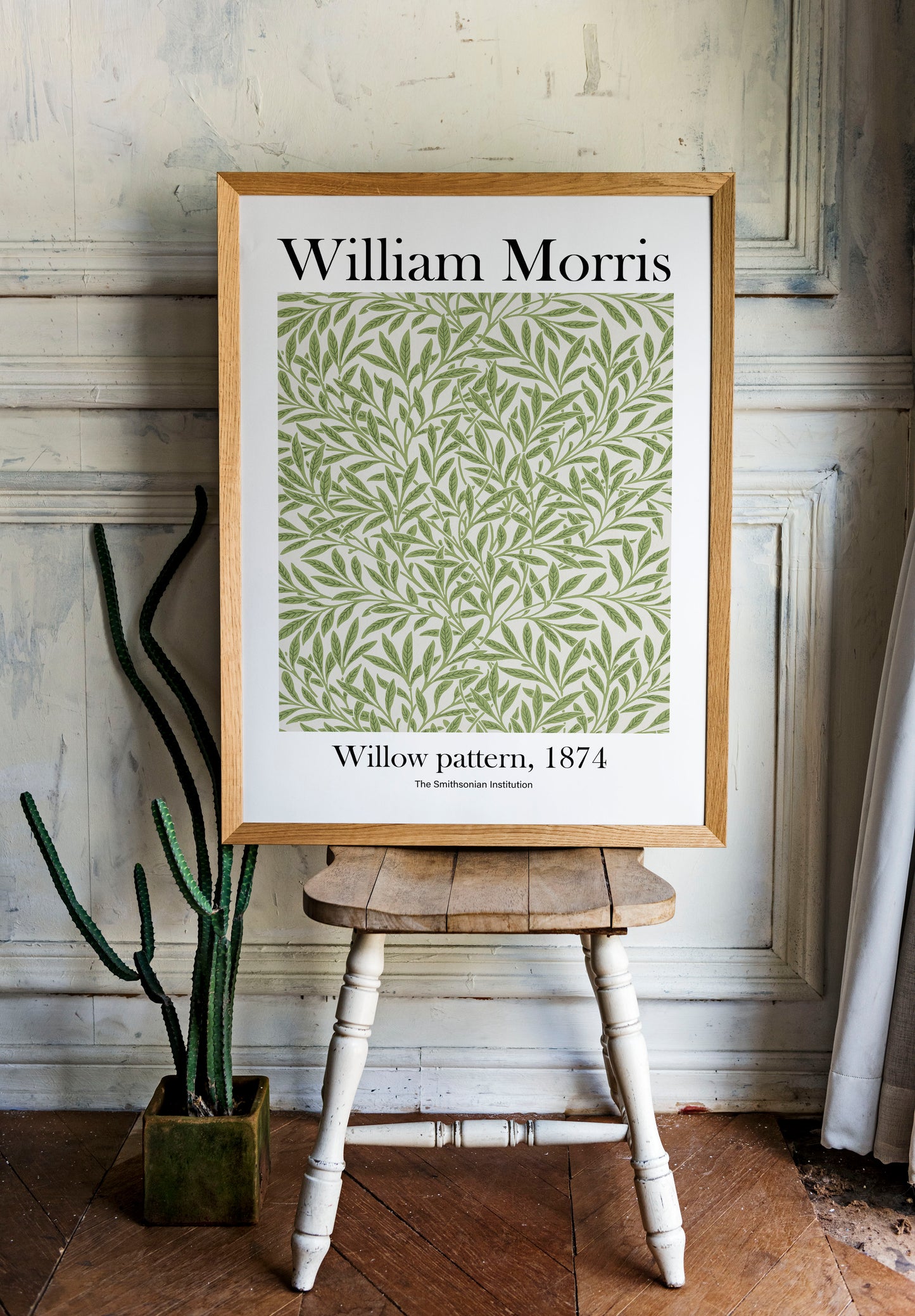 William Morris's Willow pattern print, Museum Exhibition Poster, William Morris Wall Décor, William Morris Gifts, Art Lover Gift