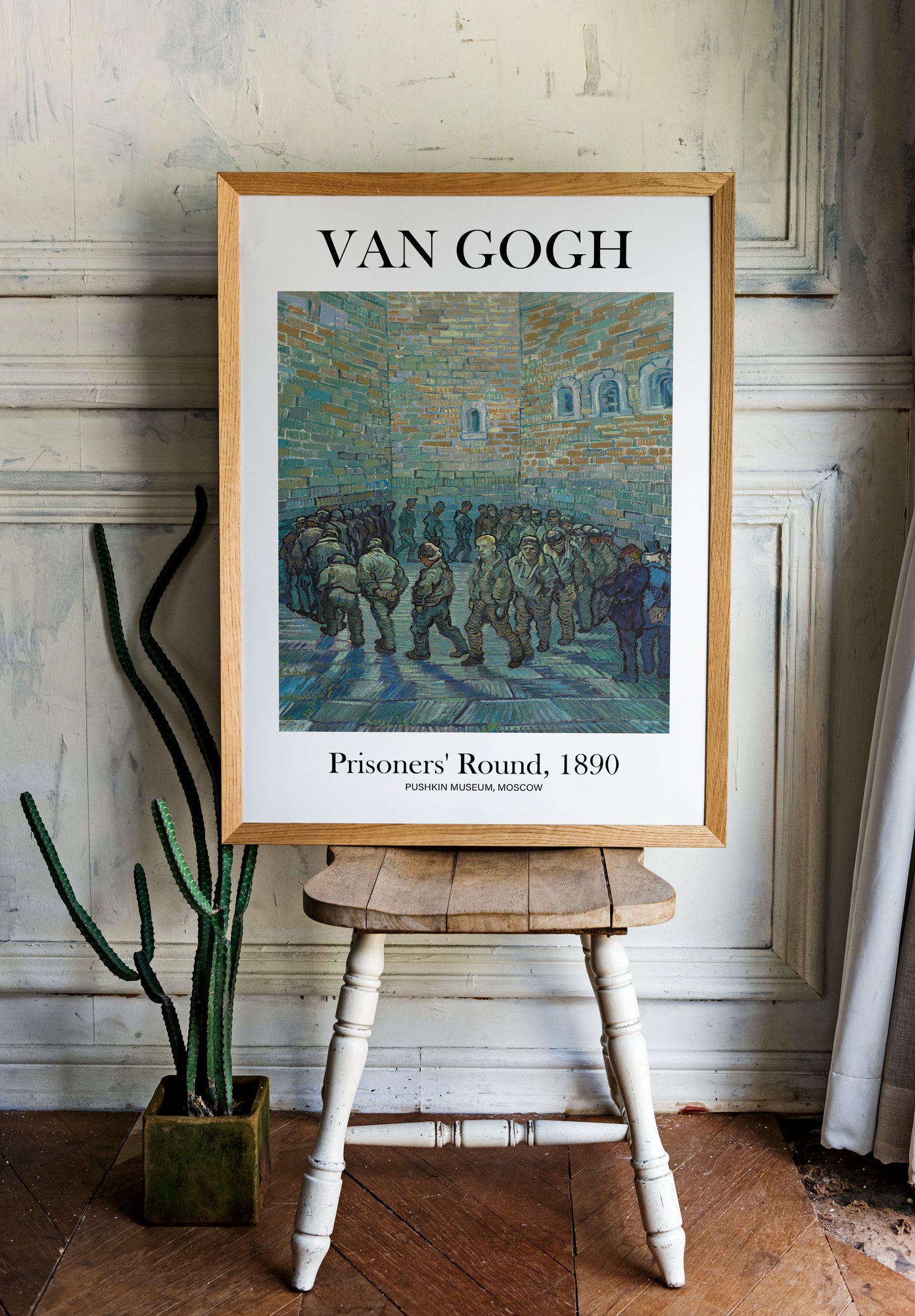 Van Gogh Poster - Prisoners' Round | Wall Art | Historical Painting | Printable Wall Art | Home Decor | Famous Art | Classical Artwork |