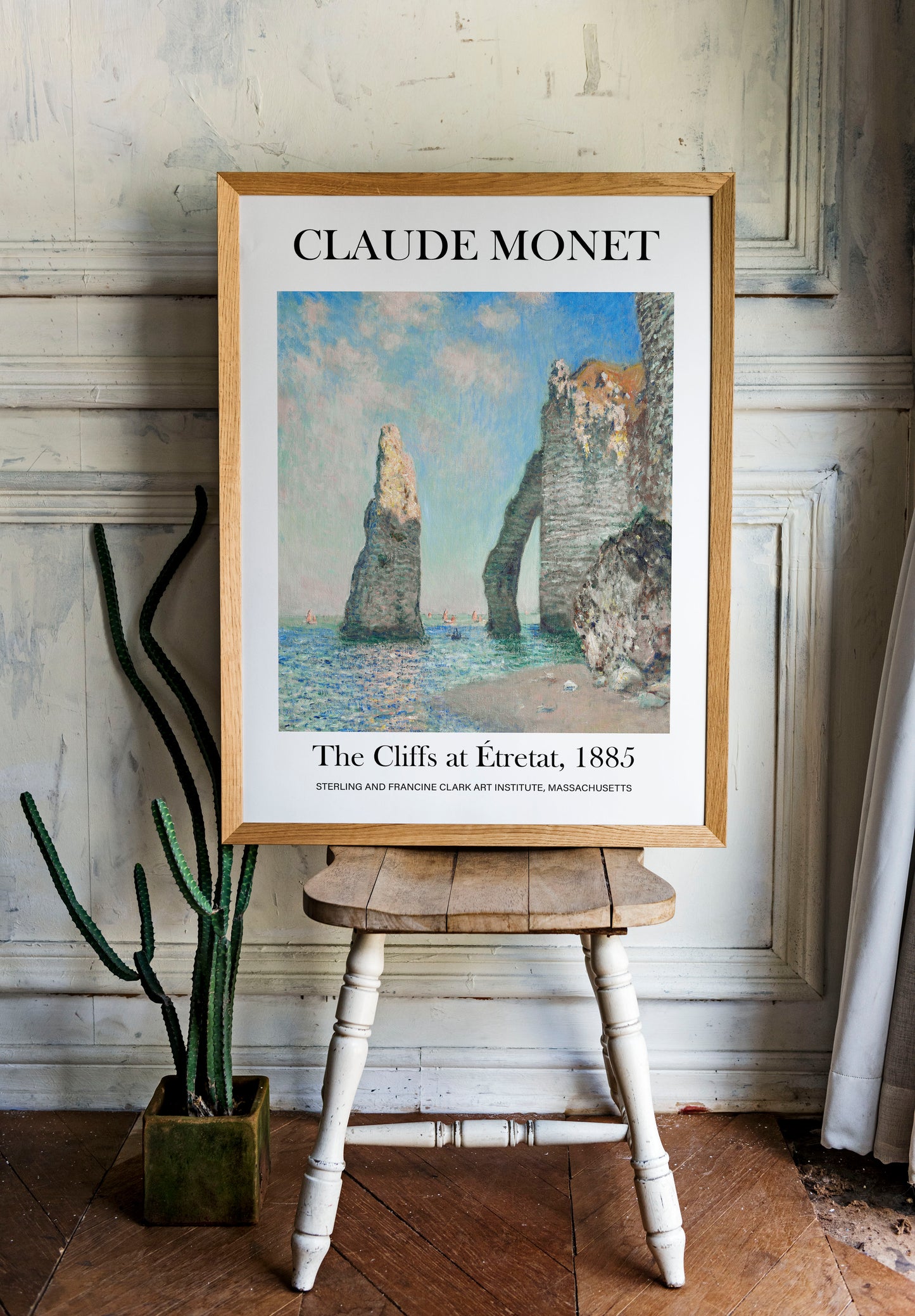 Claude Monet - The Cliffs at Étretat | Wall Art | Historical Painting | Printable Wall Art | Home Decor | Famous Art | Classical Artwork |