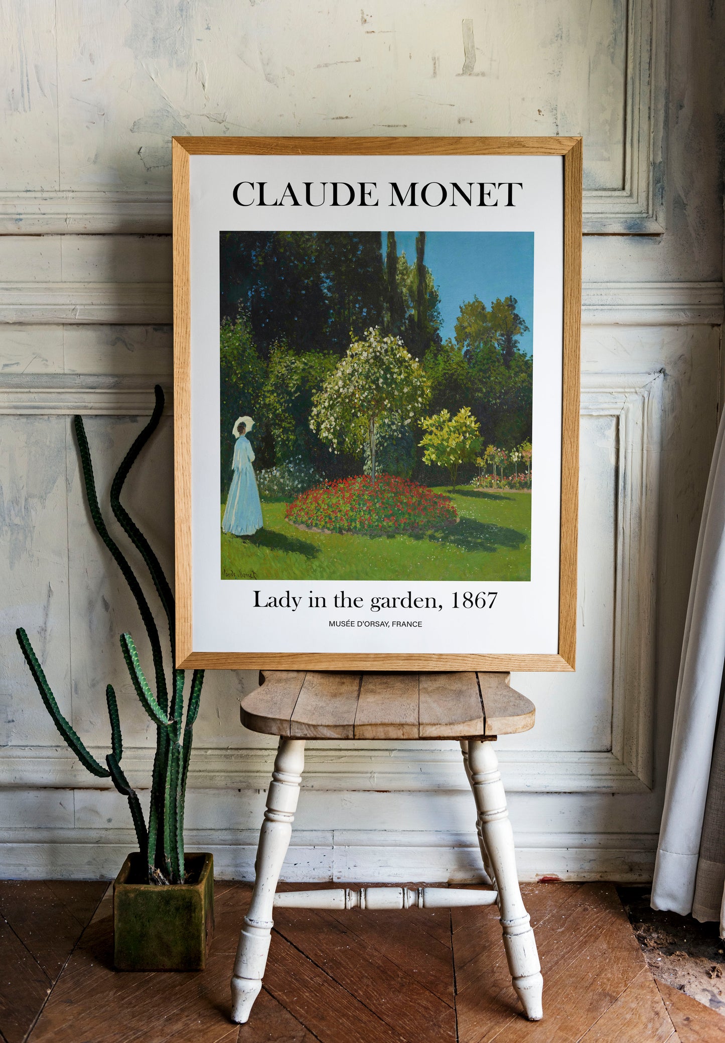 Claude Monet - Lady in the garden | Wall Art | Historical Painting | Printable Wall Art | Home Decor | Famous Art | Classical Artwork |