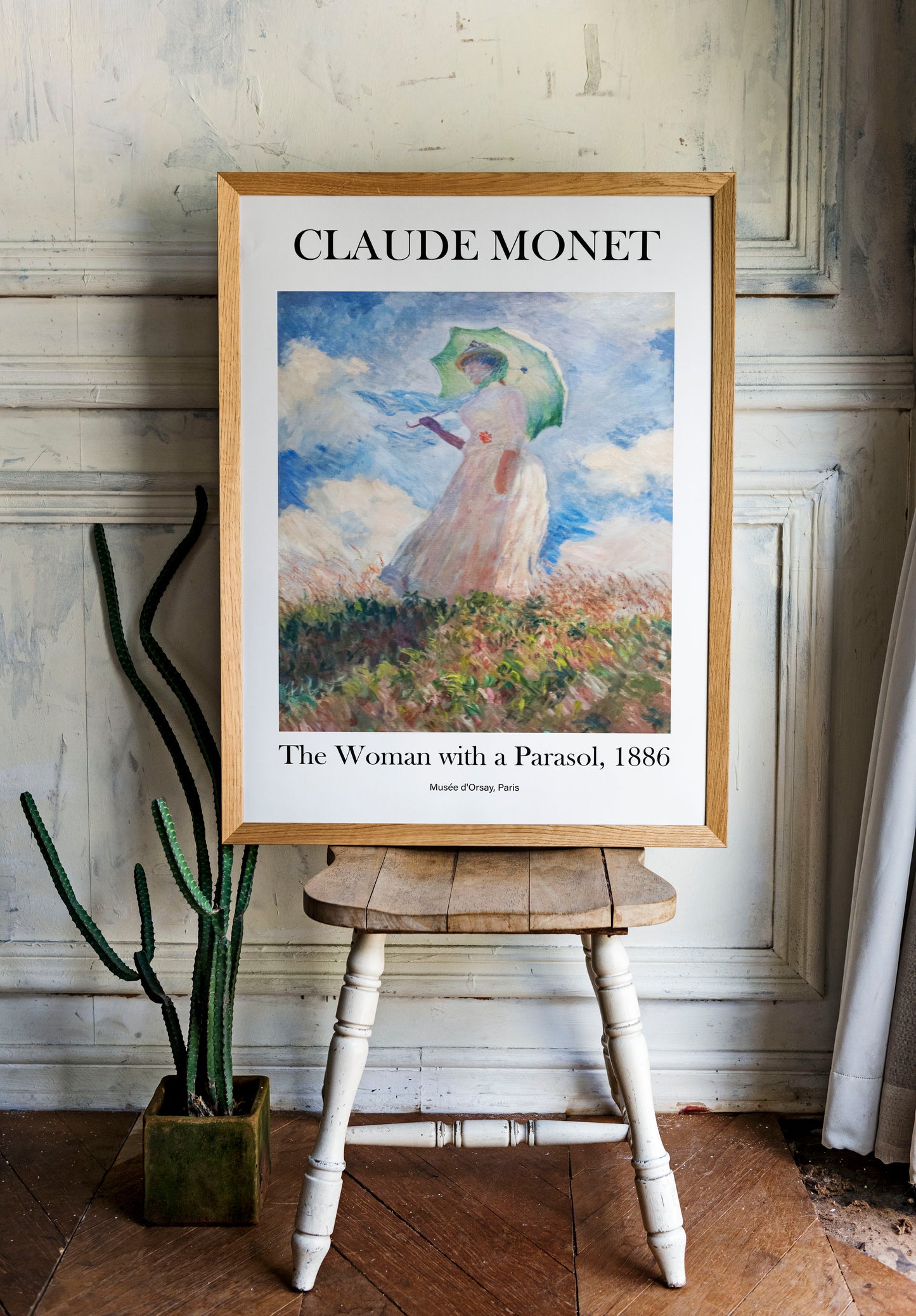 Claude Monet - The Woman with Parasol | Wall Art | Historical Painting | Printable Wall Art | Home Decor | Famous Art | Classical Artwork |