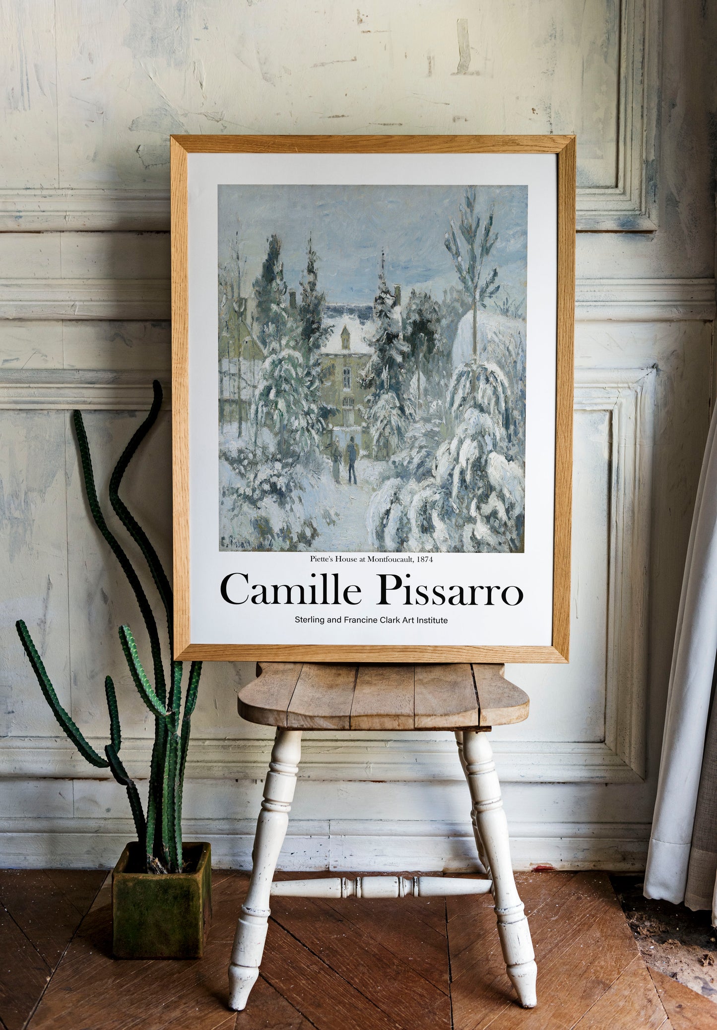 Camille Pissarro Winter Snow Print, Museum Exhibition Poster, Camille Pissarro Wall Décor, Camille Pissarro Gifts, Art Lover Gift