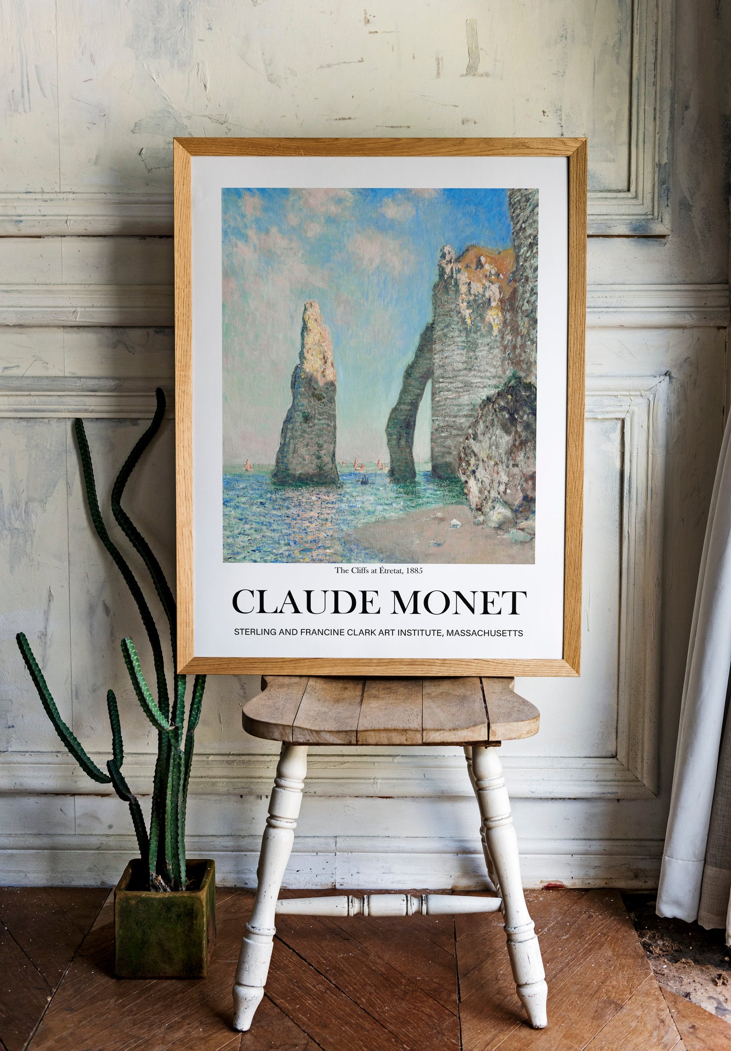 Claude Monet - The Cliffs at Étretat | Wall Art | Historical Painting | Printable Wall Art | Home Decor | Famous Art | Classical Artwork |