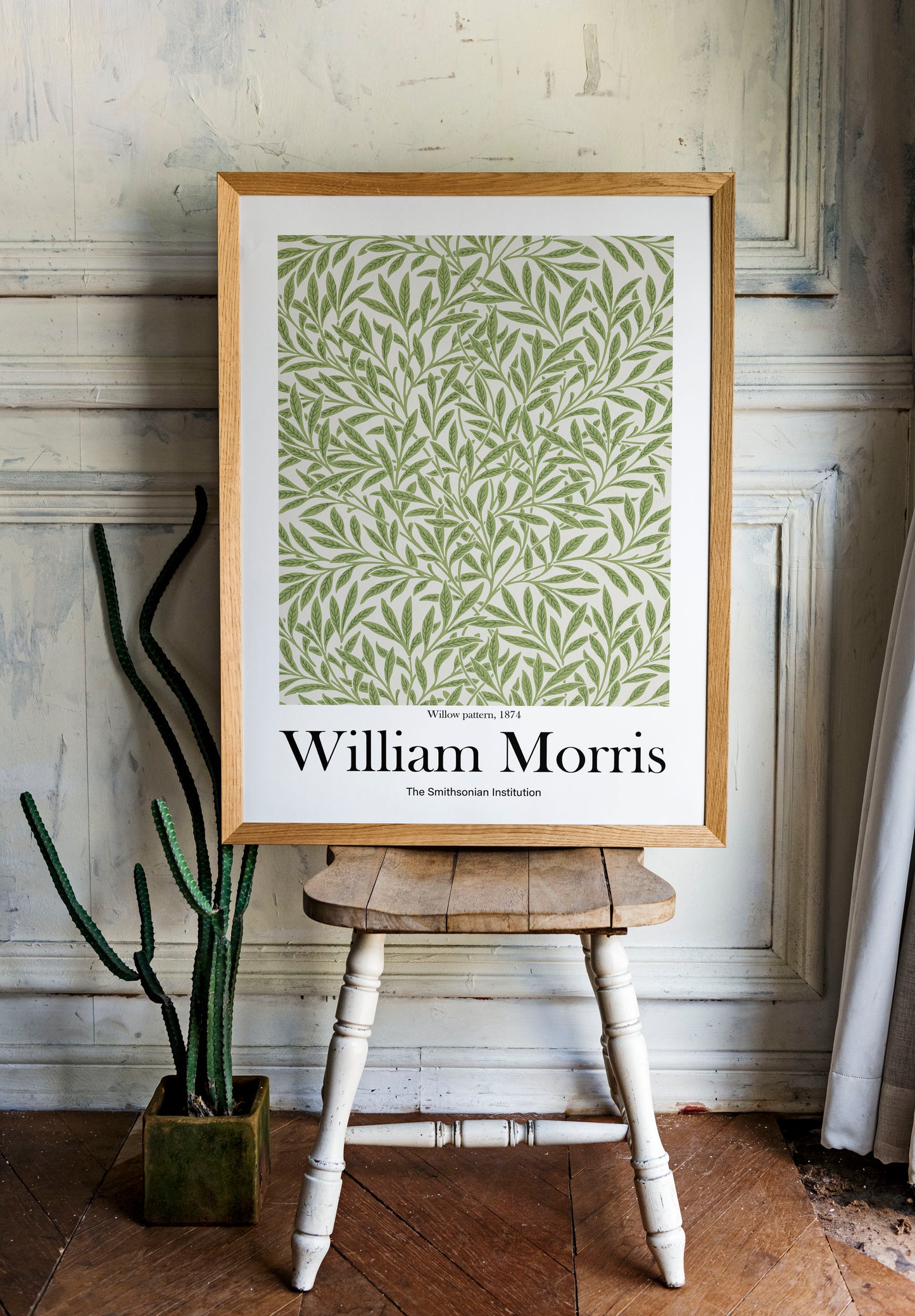 William Morris's Willow pattern print, Museum Exhibition Poster, William Morris Wall Décor, William Morris Gifts, Art Lover Gift