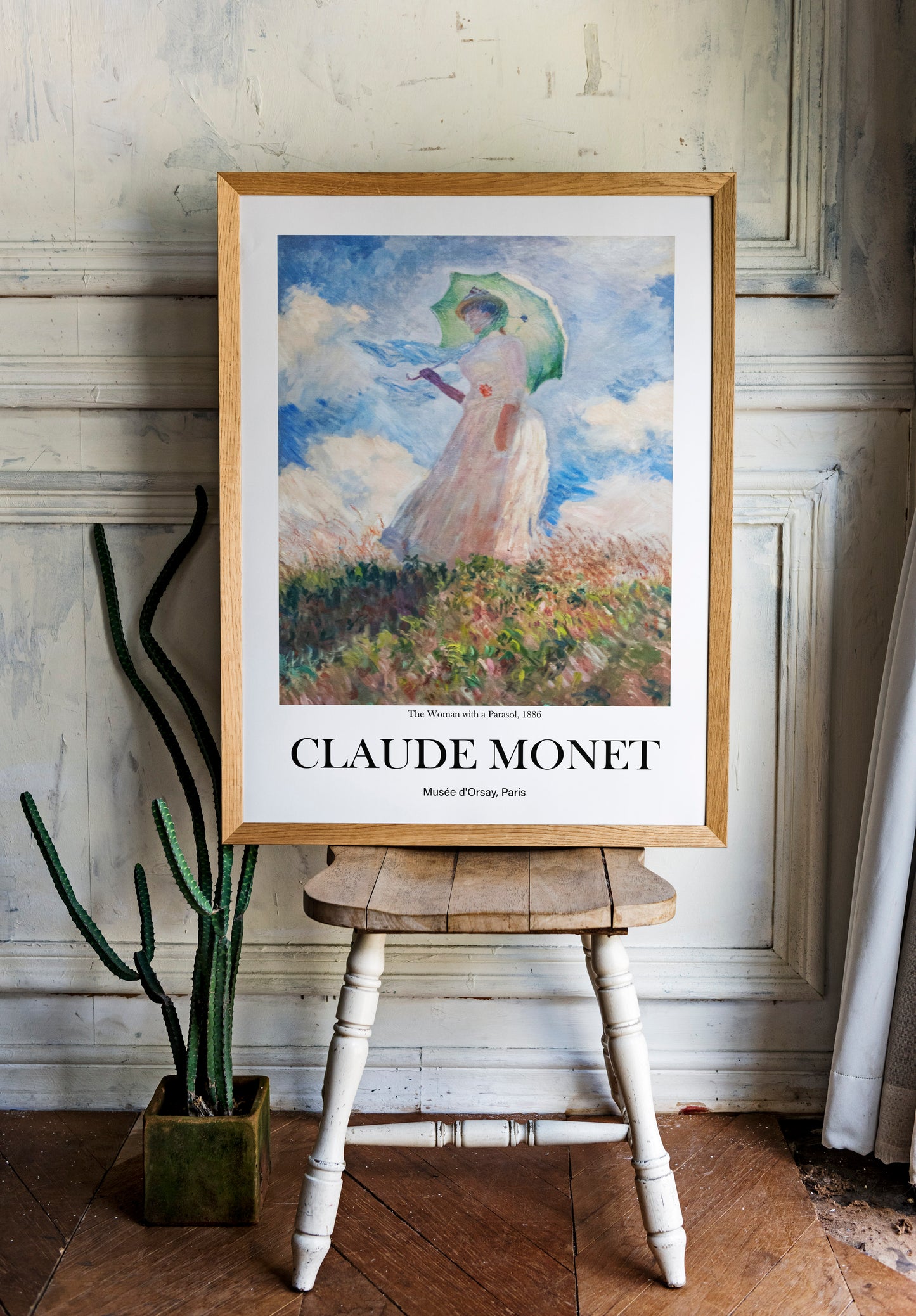 Claude Monet - The Woman with Parasol | Wall Art | Historical Painting | Printable Wall Art | Home Decor | Famous Art | Classical Artwork |