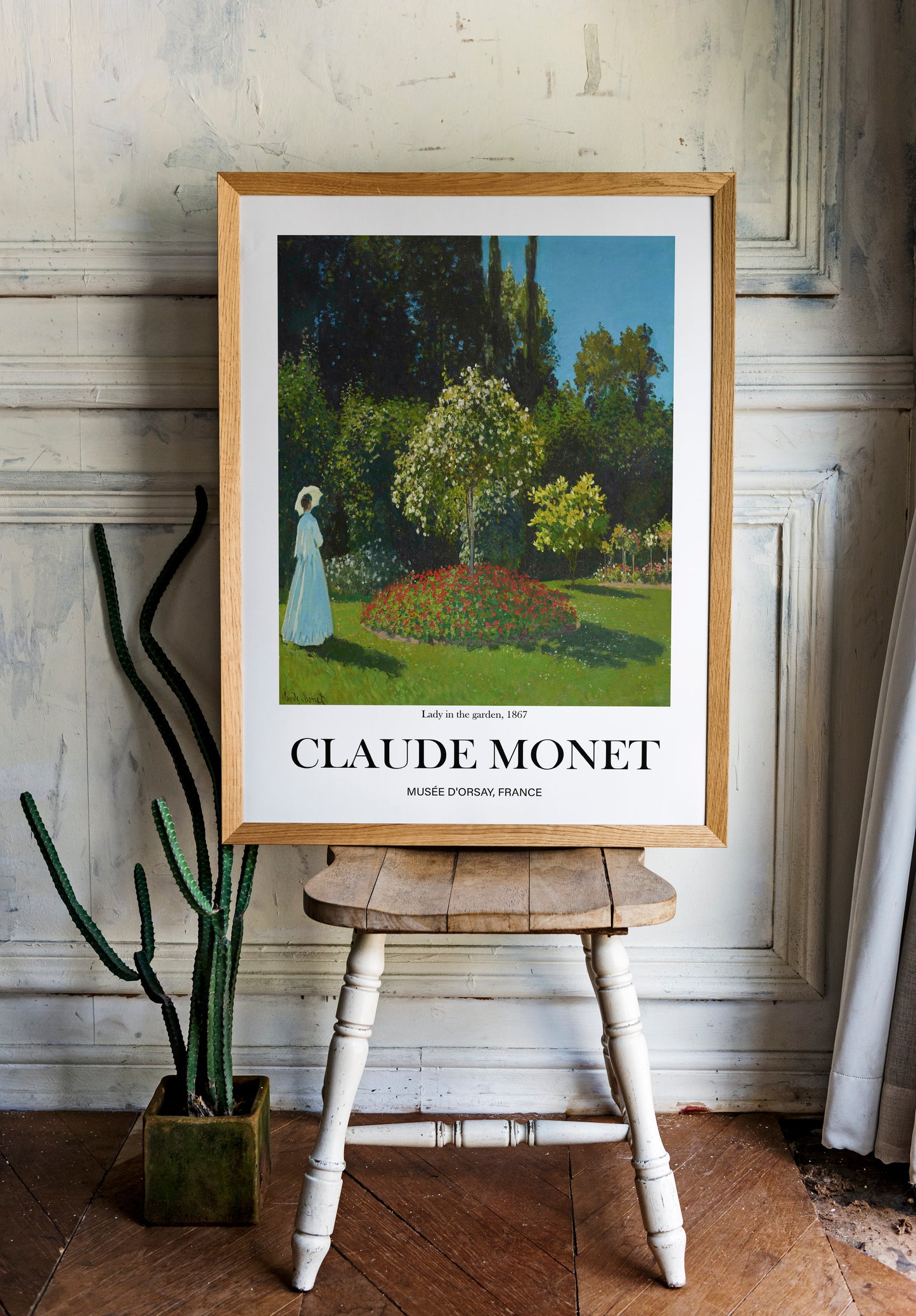 Claude Monet - Lady in the garden | Wall Art | Historical Painting | Printable Wall Art | Home Decor | Famous Art | Classical Artwork |