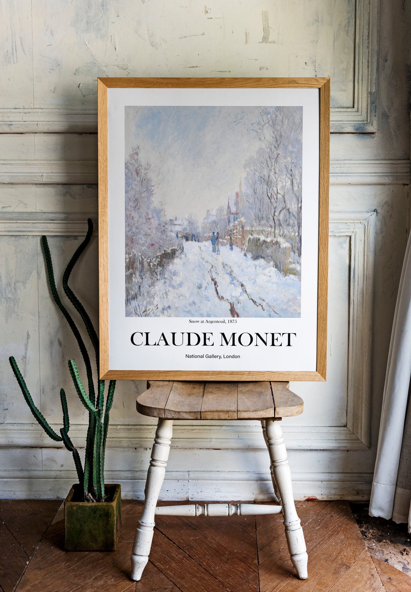 Claude Monet - Snow at Argenteuil | Wall Art | Historical Painting | Printable Wall Art | Home Decor | Famous Art | Classical Artwork |