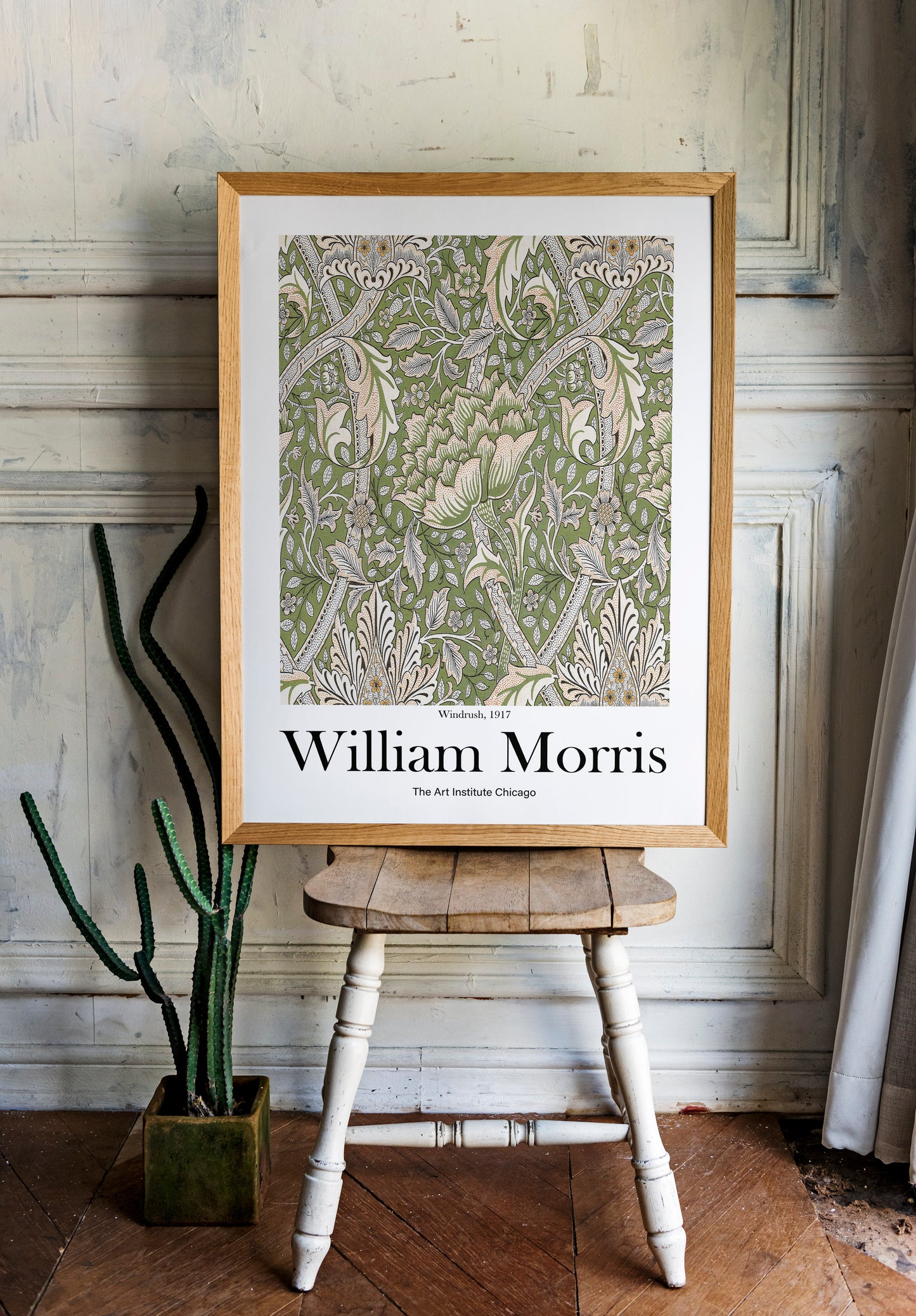 William Morris's Windrush pattern print, Museum Exhibition Poster, William Morris Wall Décor, William Morris Gifts, Art Lover Gift