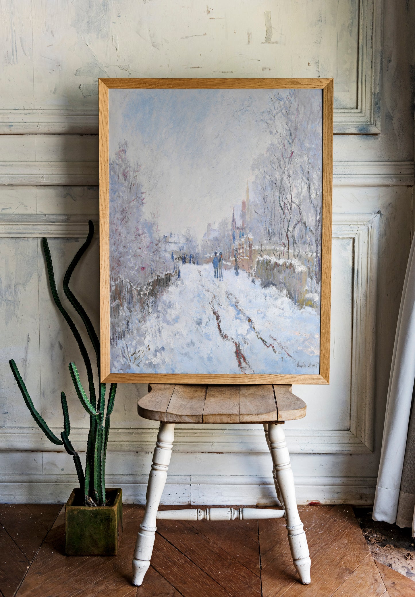 Claude Monet - Snow at Argenteuil | Wall Art | Historical Painting | Printable Wall Art | Home Decor | Famous Art | Classical Artwork |