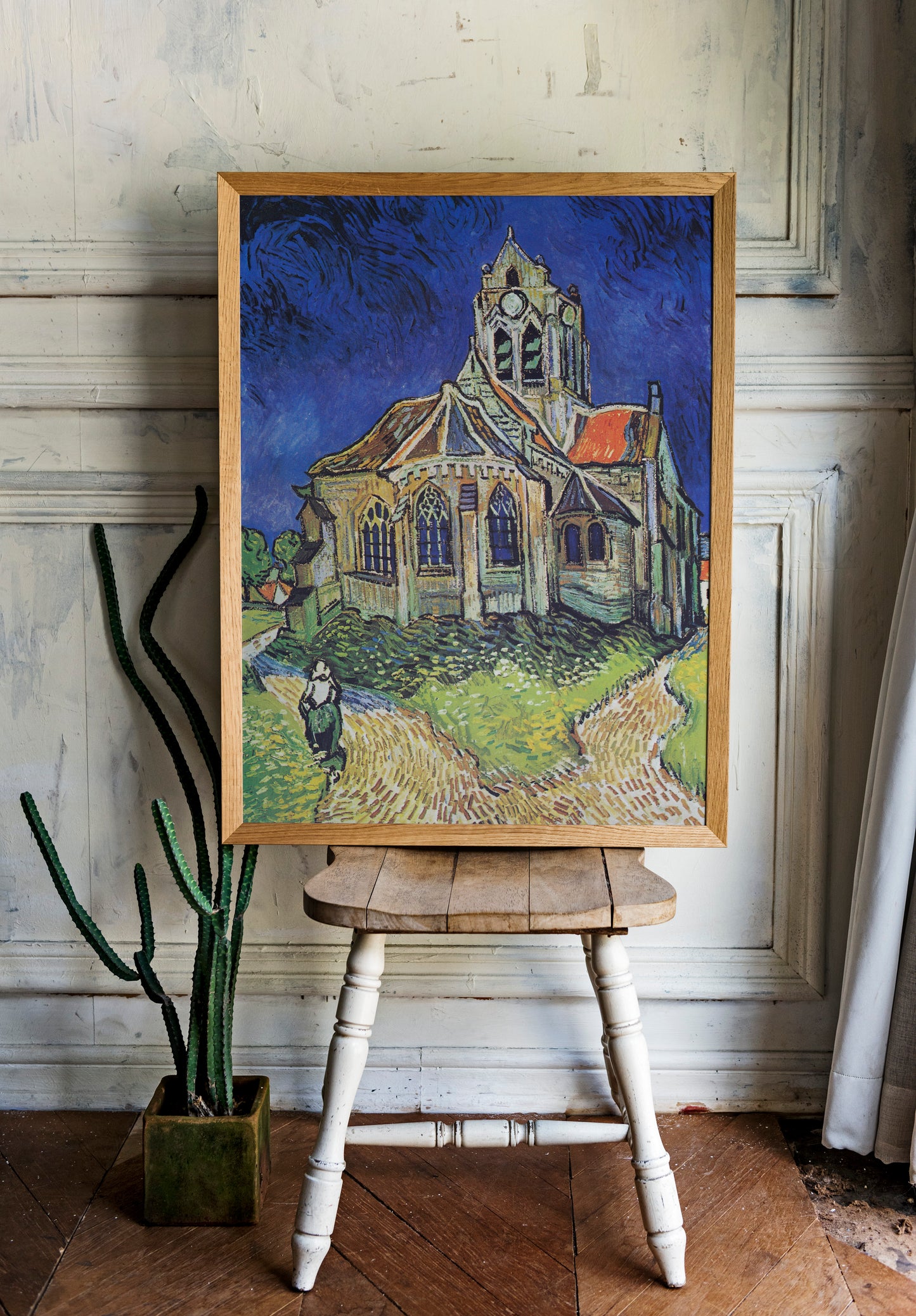 Van Gogh Poster - The Church at Auvers | Wall Art | Historical Painting | Printable Wall Art | Home Decor | Famous Art | Classical Artwork |