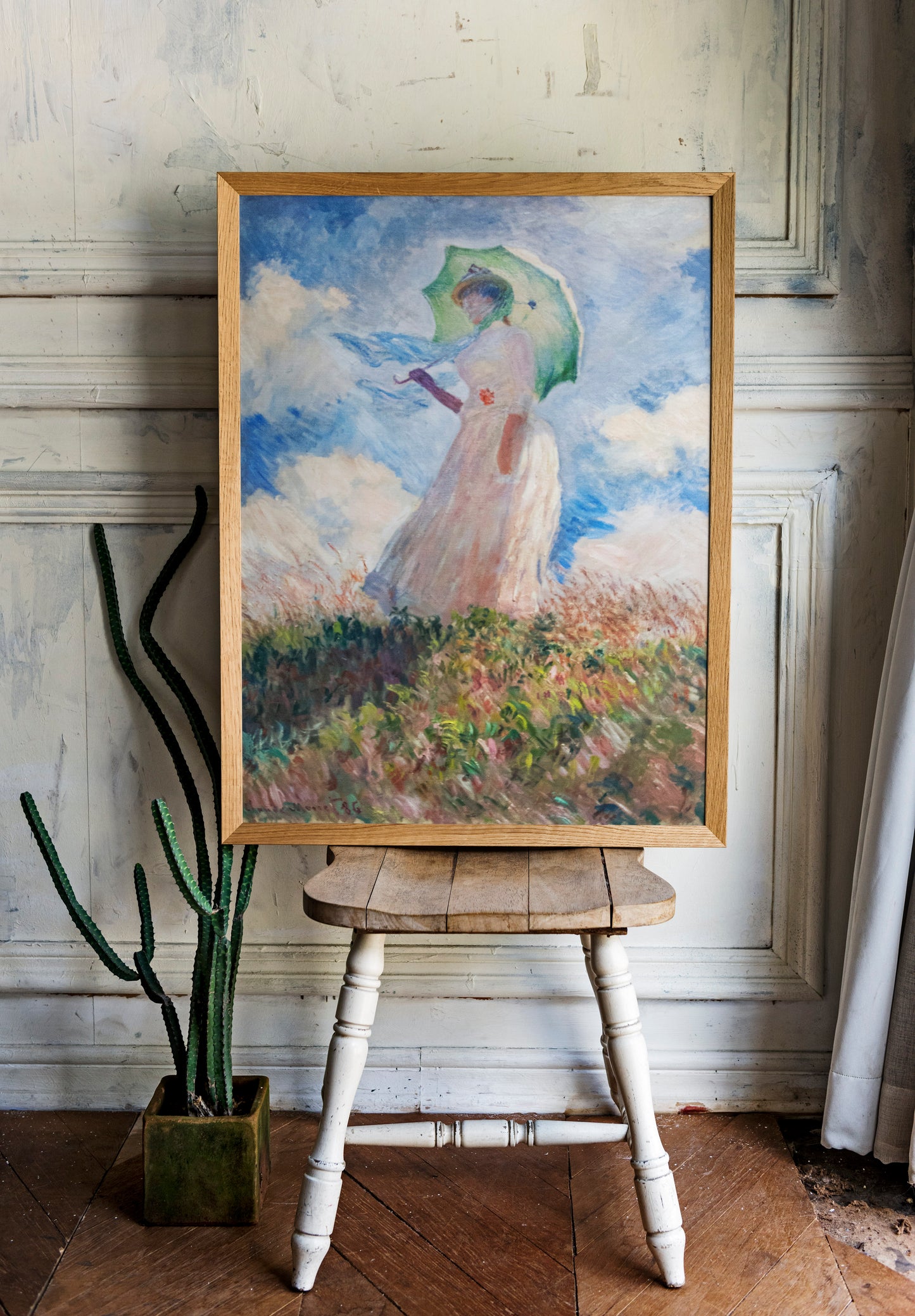 Claude Monet - The Woman with Parasol | Wall Art | Historical Painting | Printable Wall Art | Home Decor | Famous Art | Classical Artwork |