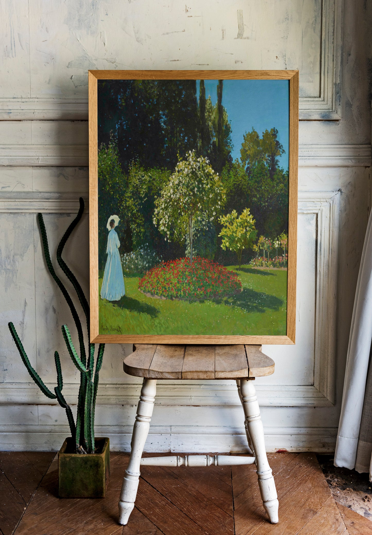 Claude Monet - Lady in the garden | Wall Art | Historical Painting | Printable Wall Art | Home Decor | Famous Art | Classical Artwork |