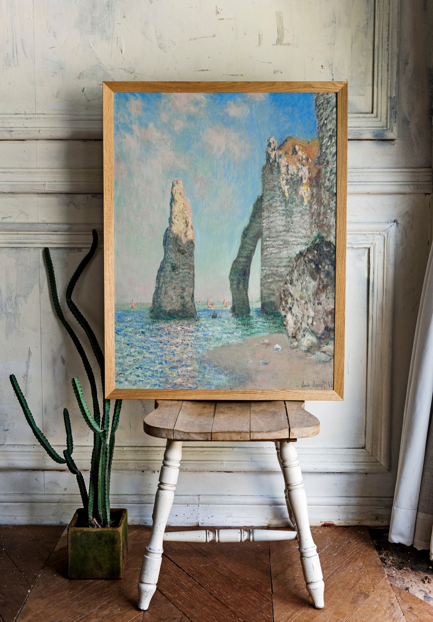 Claude Monet - The Cliffs at Étretat | Wall Art | Historical Painting | Printable Wall Art | Home Decor | Famous Art | Classical Artwork |