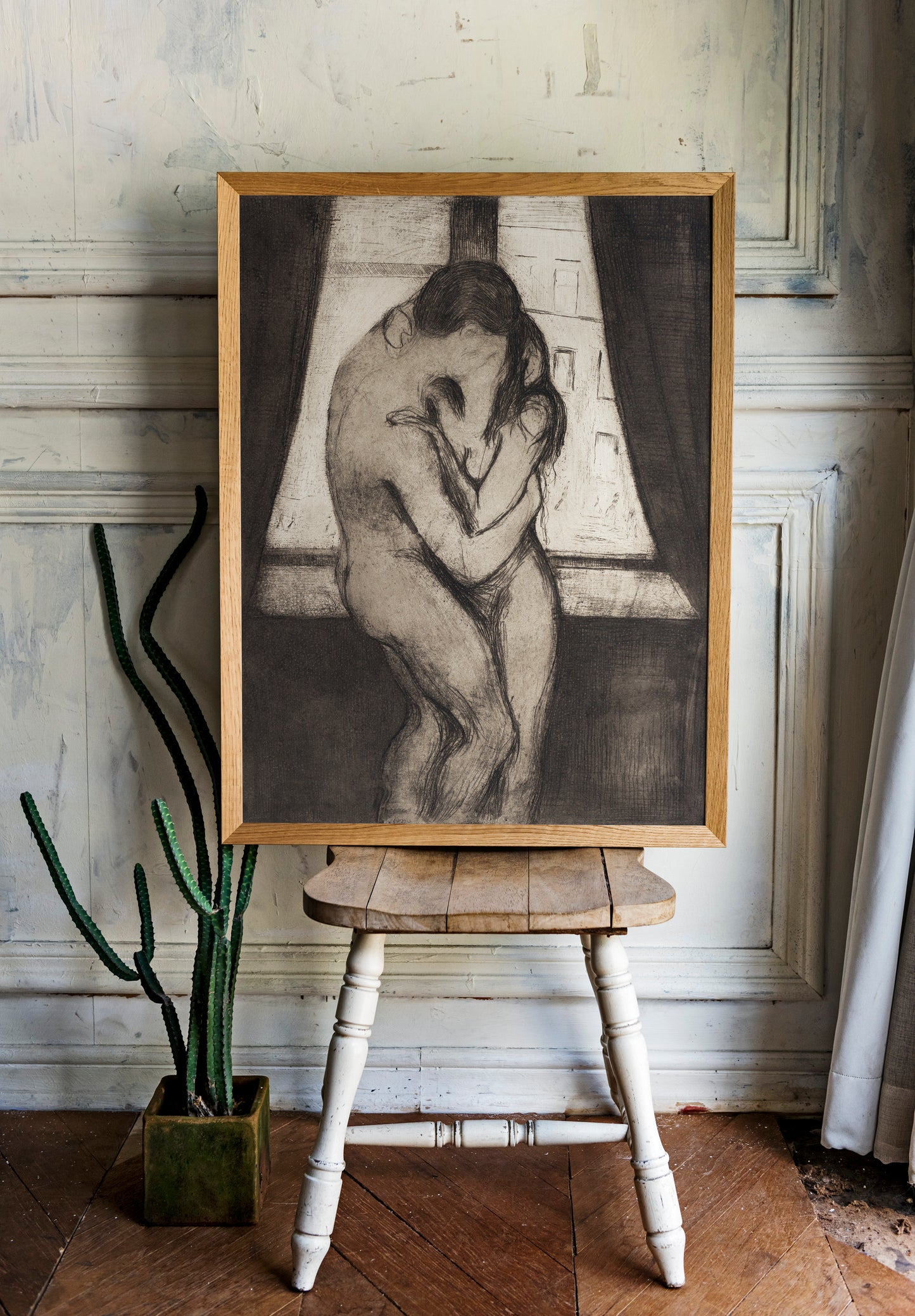 Edvard Munch - The Kiss | Wall Art | Historical Painting | Printable Wall Art | Home Decor | Famous Art | Classical Artwork |