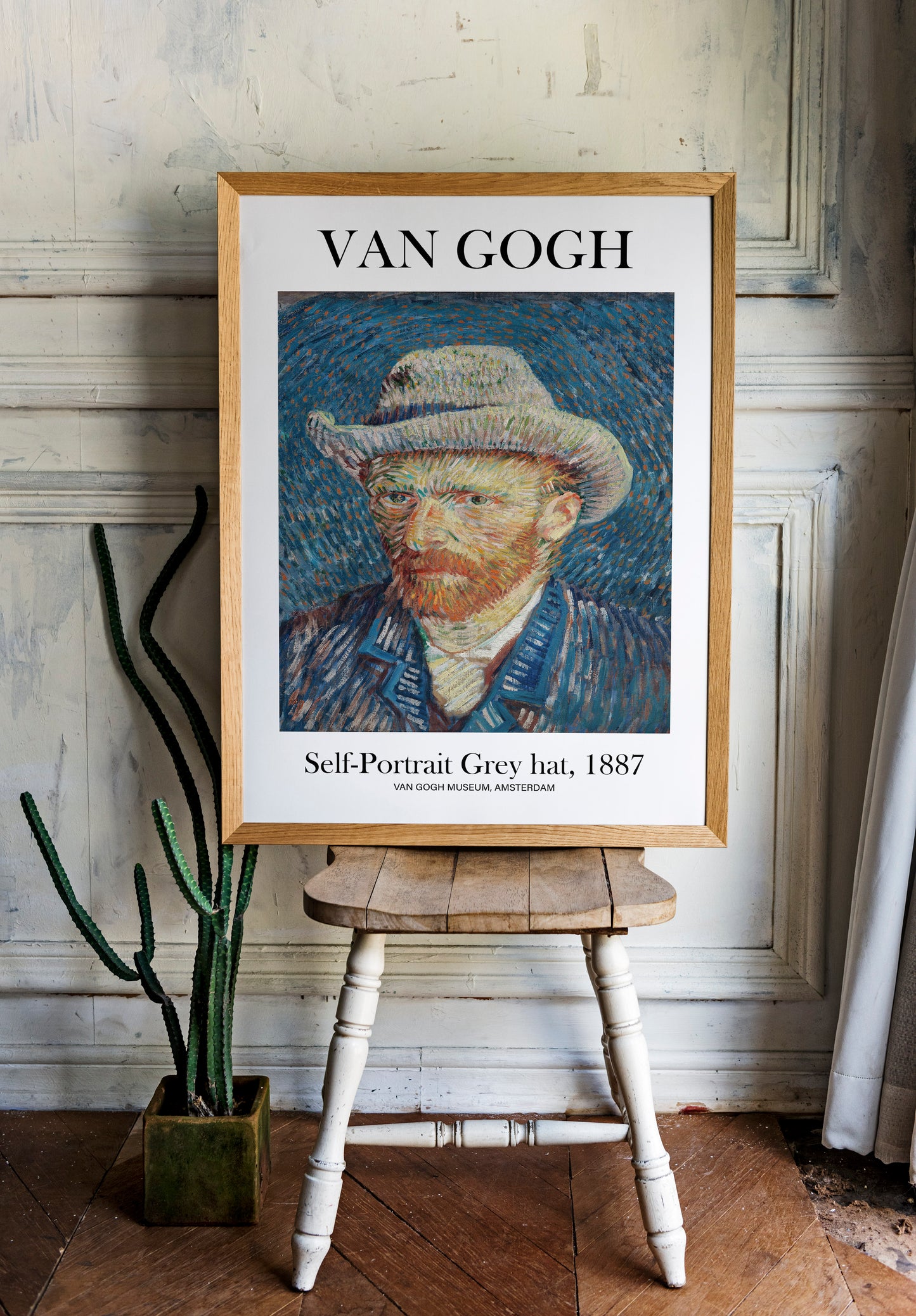 Van Gogh Poster - Self Portrait | Wall Art | Historical Painting | Printable Wall Art | Home Decor | Famous Art | Classical Artwork |