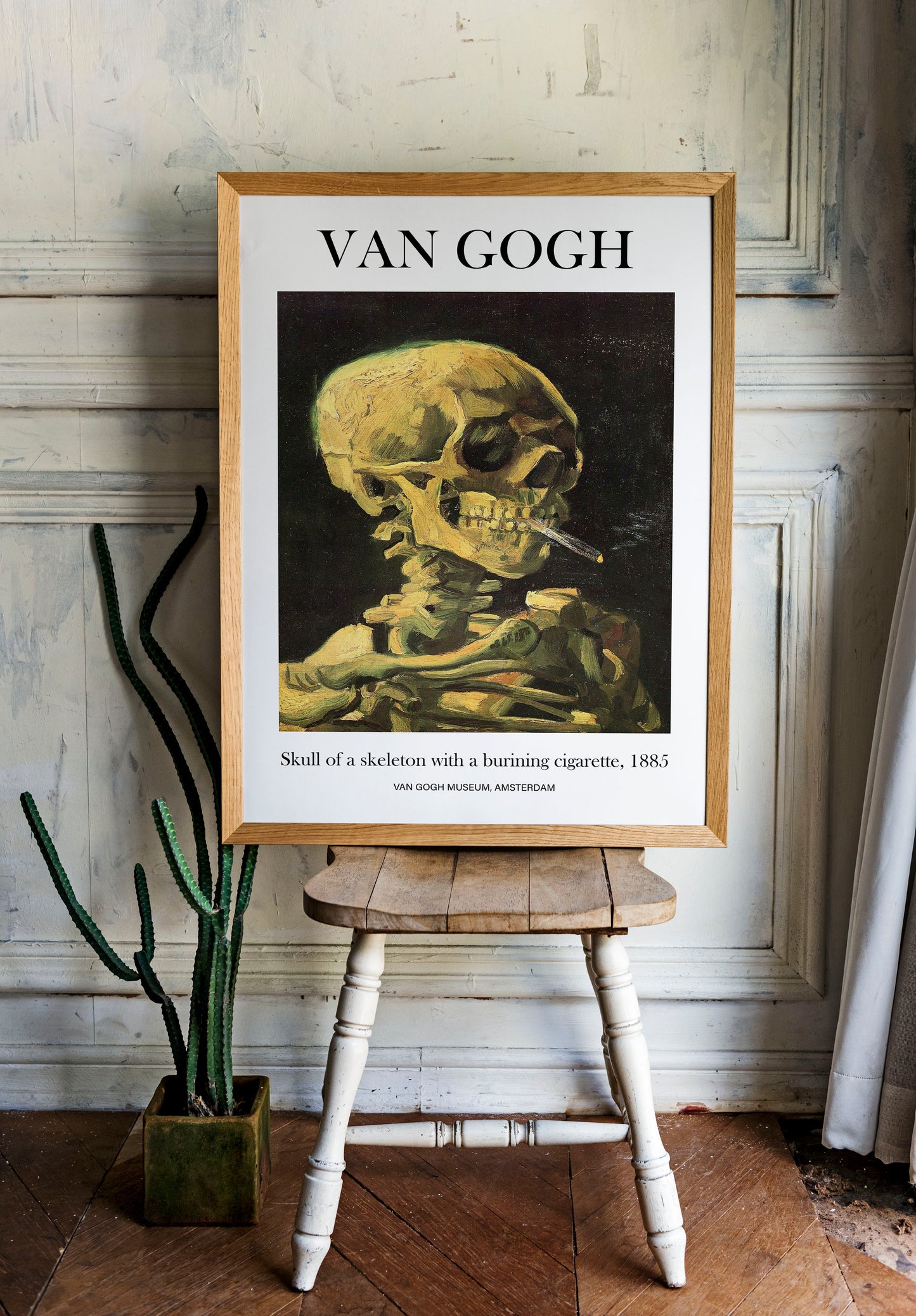 Van Gogh Poster - Burning cigarette | Wall Art | Historical Painting | Printable Wall Art | Home Decor | Famous Art | Classical Artwork |