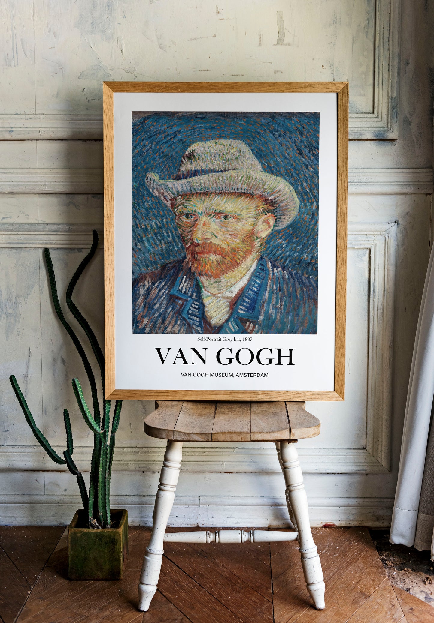 Van Gogh Poster - Self Portrait | Wall Art | Historical Painting | Printable Wall Art | Home Decor | Famous Art | Classical Artwork |