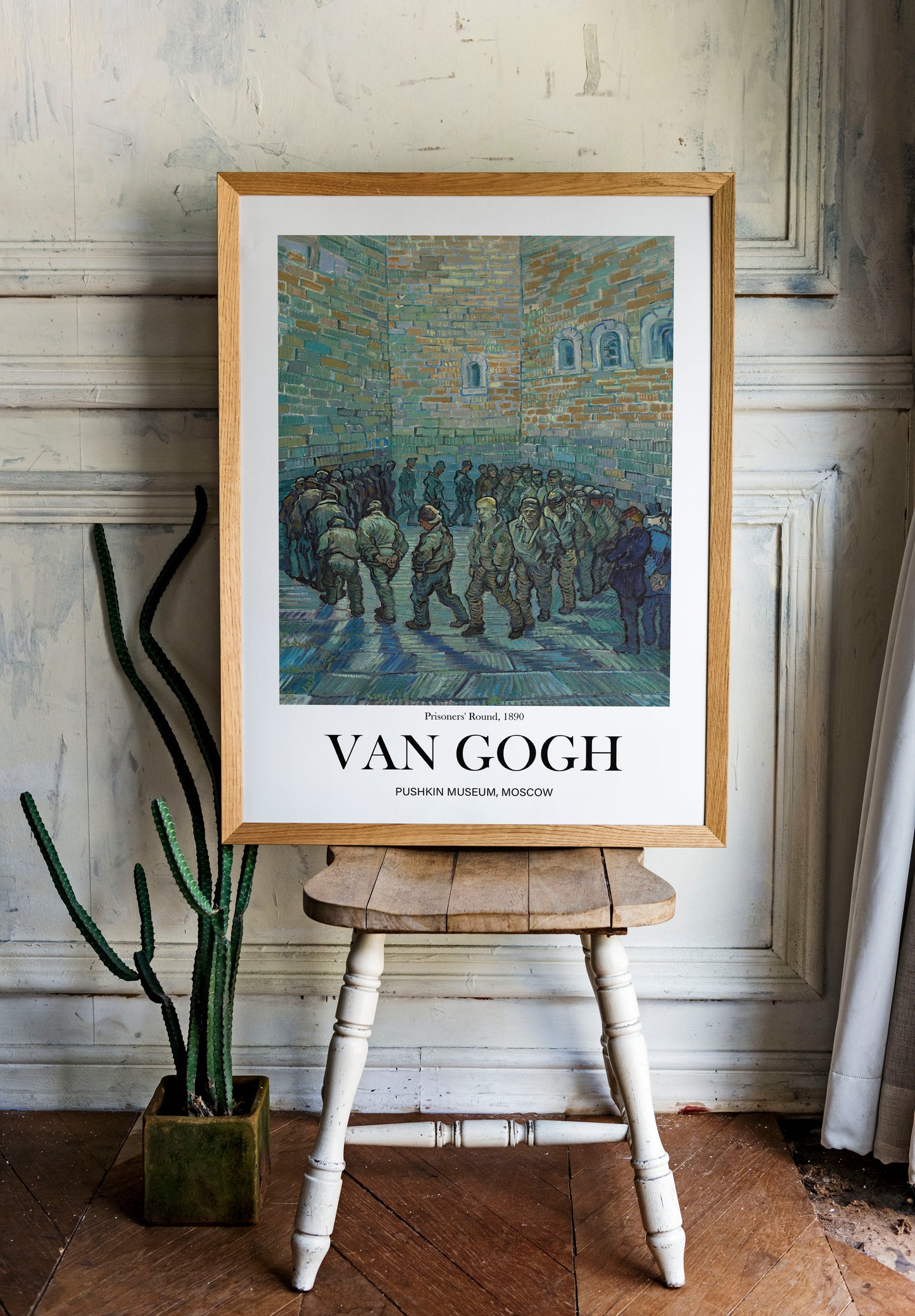 Van Gogh Poster - Prisoners' Round | Wall Art | Historical Painting | Printable Wall Art | Home Decor | Famous Art | Classical Artwork |