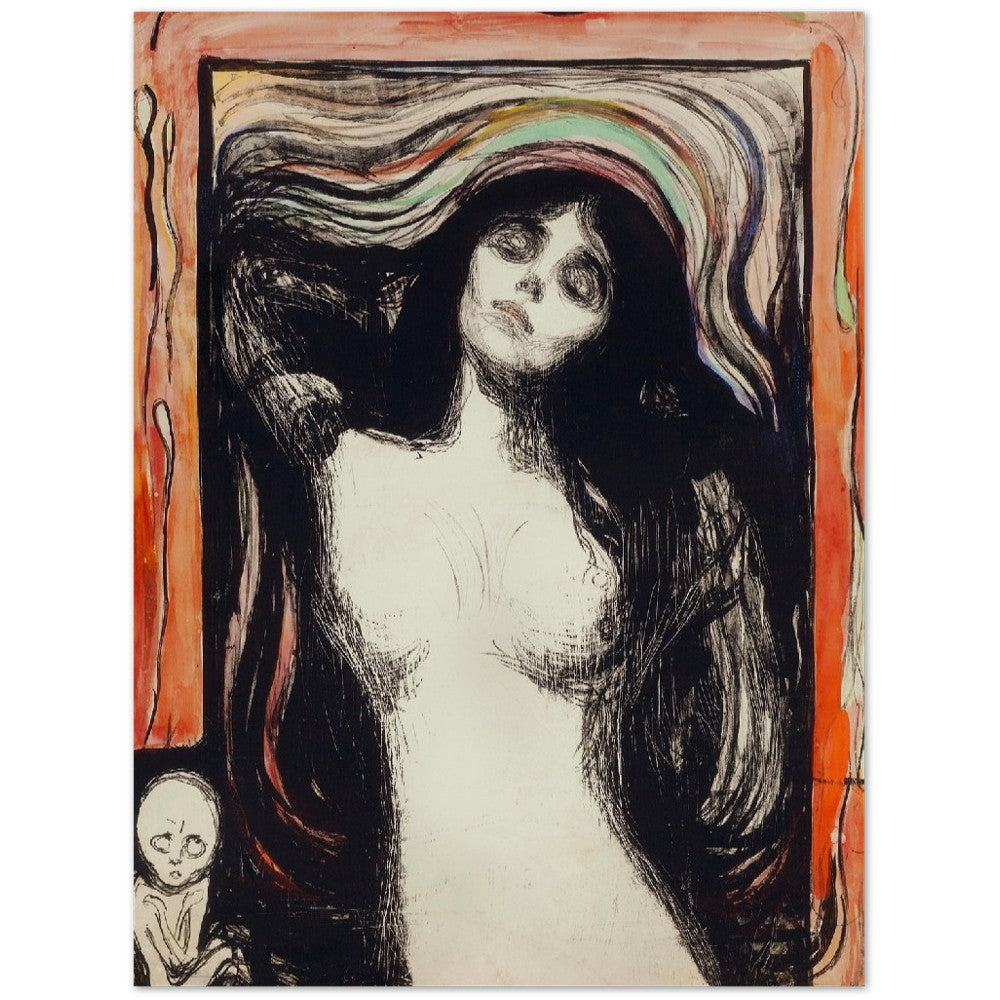 Edvard Munch - Madonna | Wall Art | Historical Painting | Printable Wall Art | Home Decor | Famous Art | Classical Artwork |