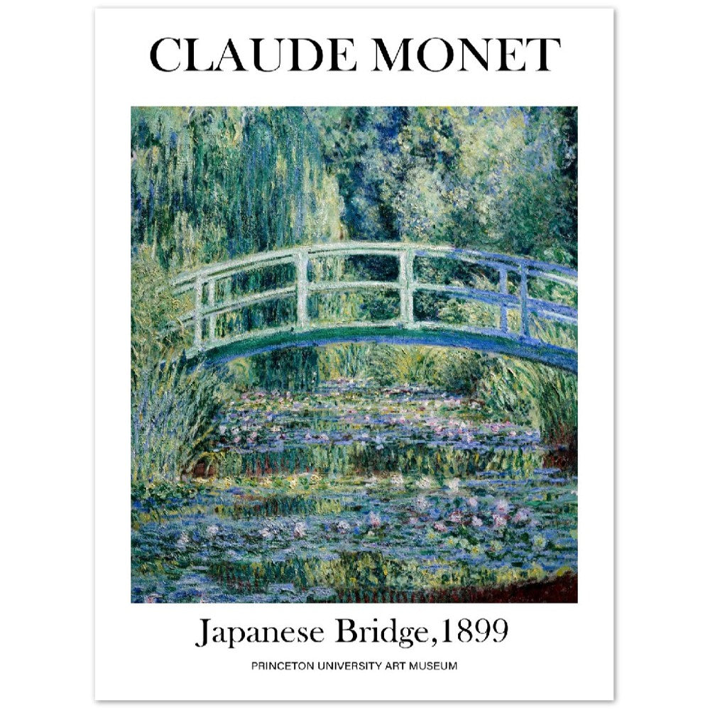 Claude Monet Bridge Print, Museum Exhibition Poster, Claude Monet Wall Décor, Claude Monet Poster, Claude Monet Gifts, Art Lover Gift