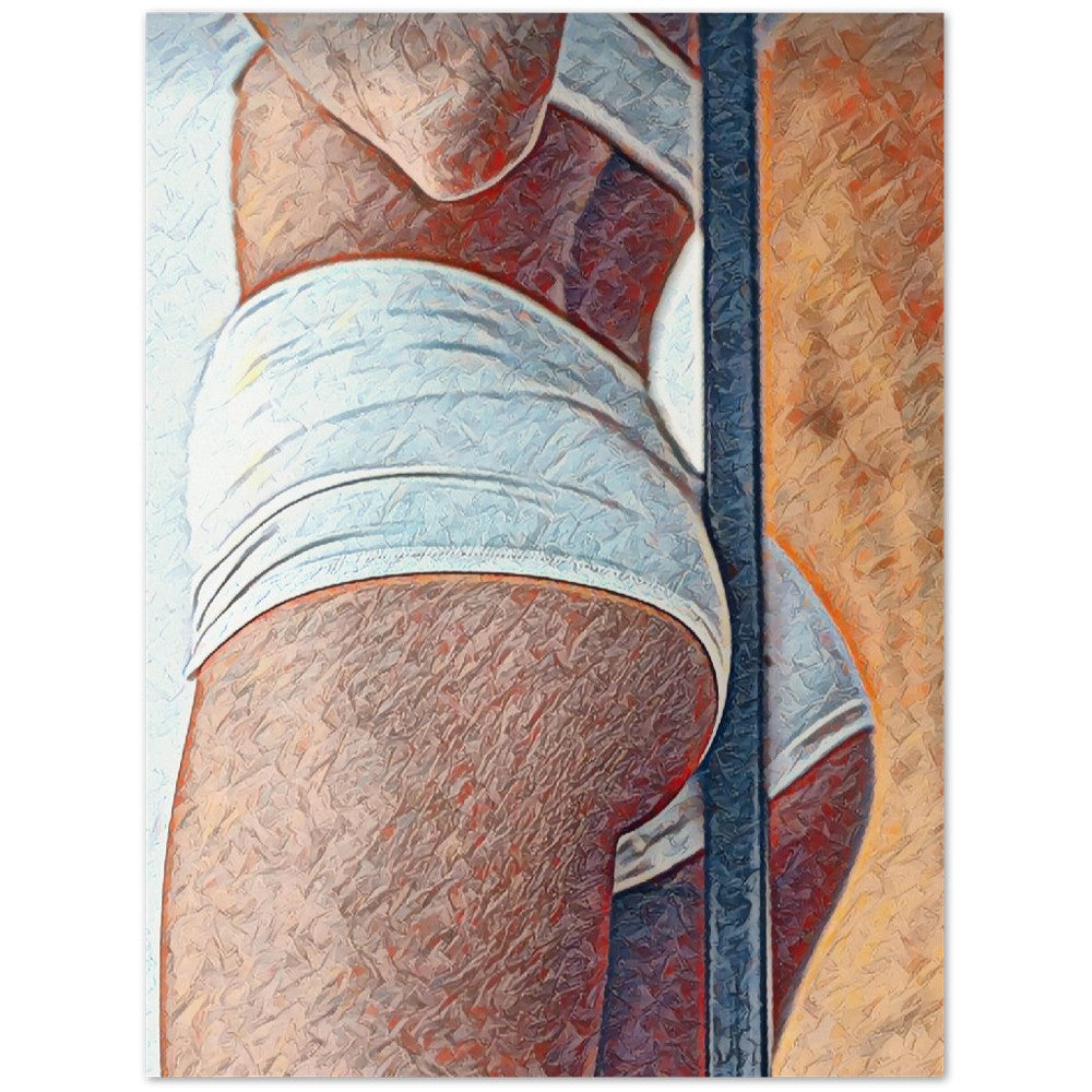 Female Premium Poster | Colorful Sexy Canva | Feminist Art | Modern Erotic Painting | Nude Art | Female Art Prints