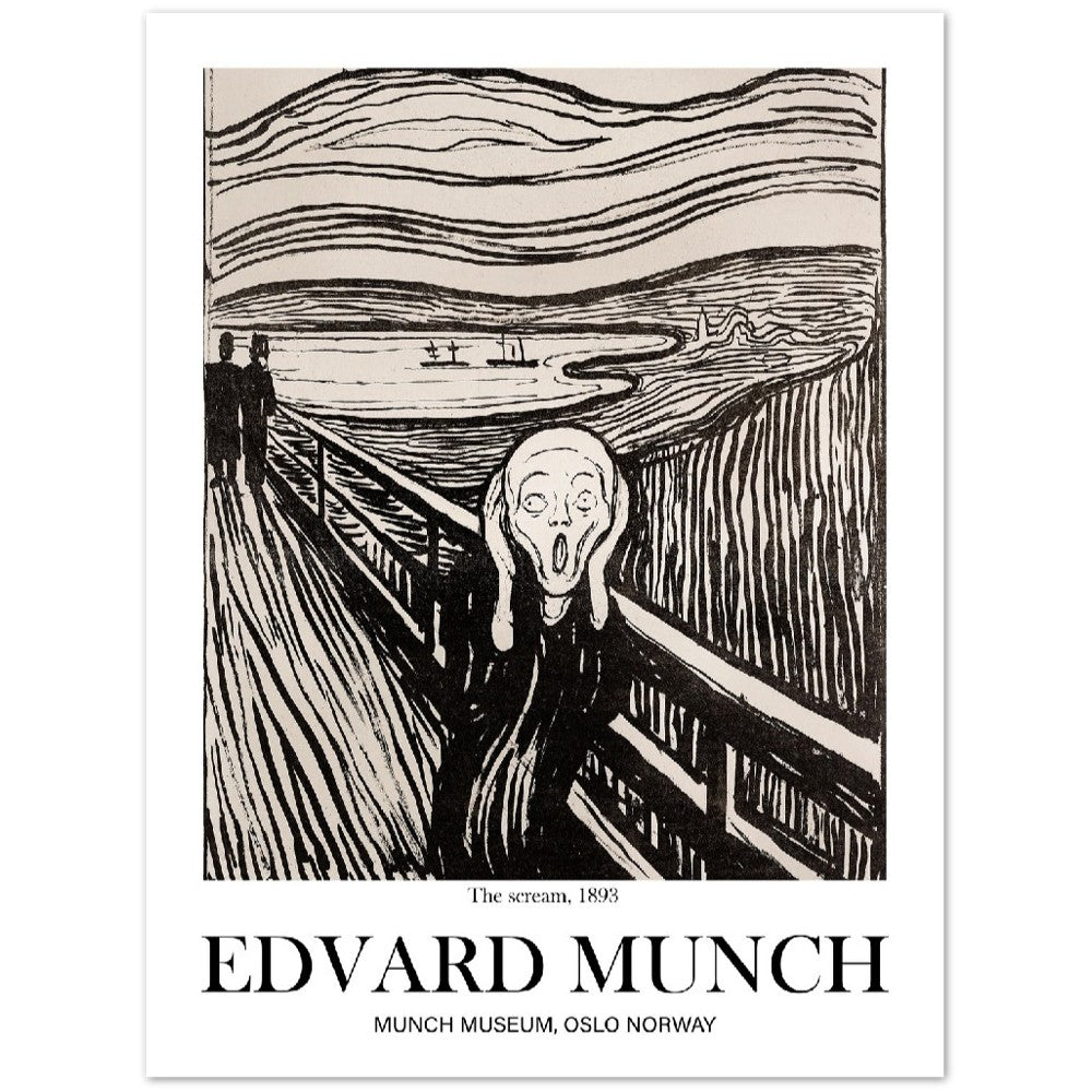 Edvard Munch Poster - The scream Remake | Wall Art | Historical Painting | Printable Wall Art | Home Decor | Famous Art | Classical Artwork|