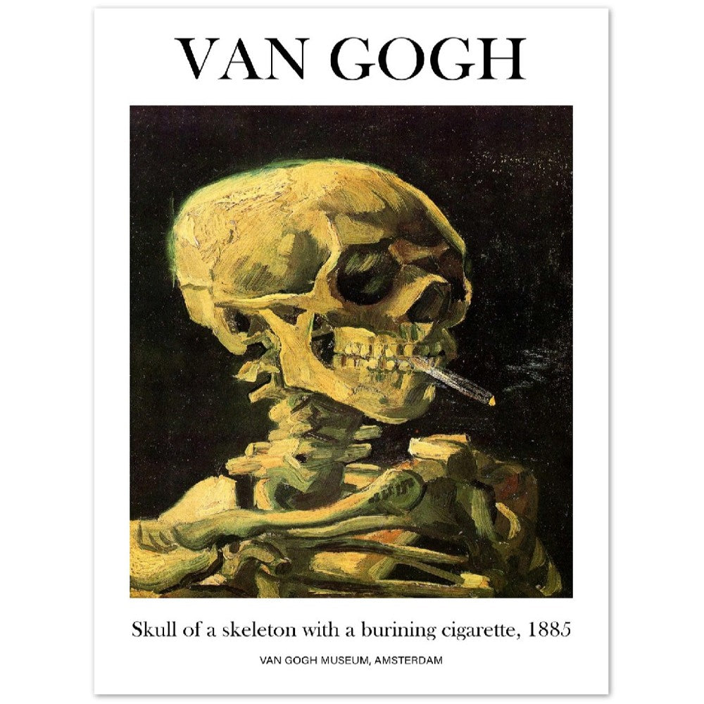 Van Gogh Poster - Burning cigarette | Wall Art | Historical Painting | Printable Wall Art | Home Decor | Famous Art | Classical Artwork |