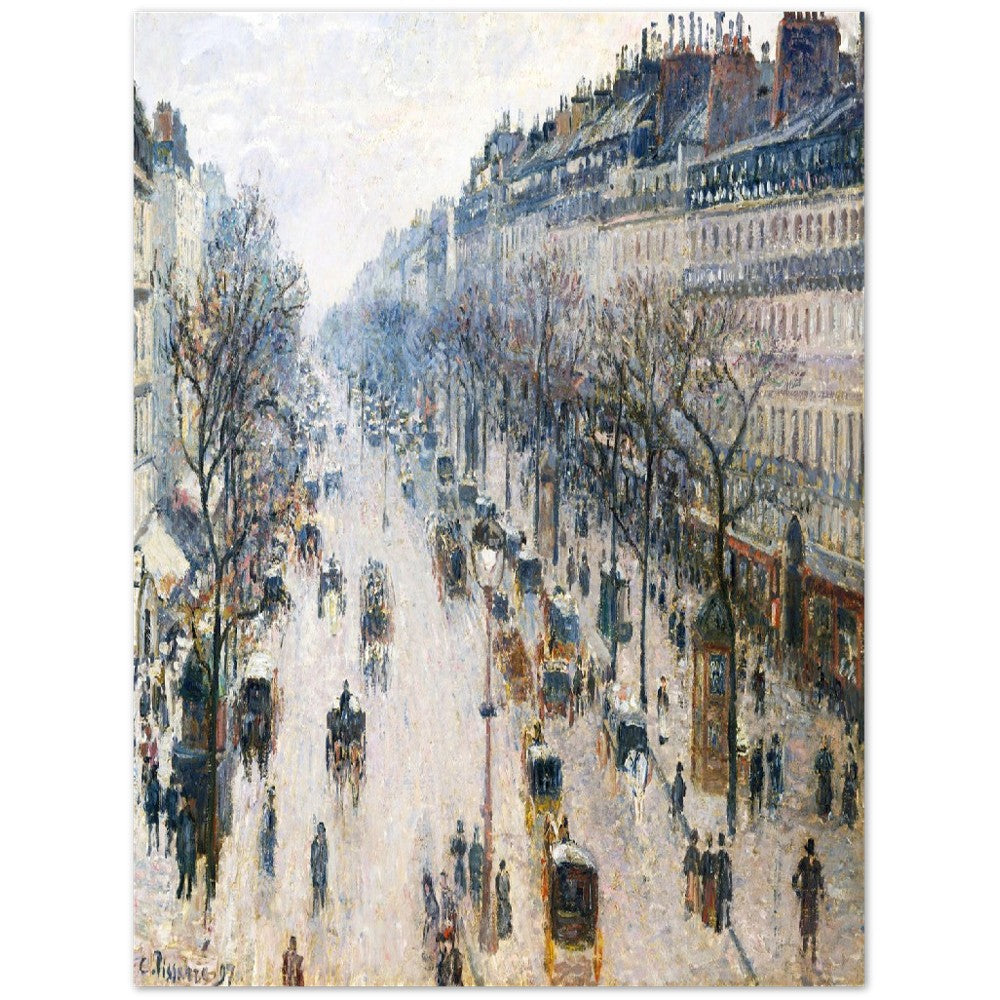 Camille Pissarro City Print, Museum Exhibition Poster, Camille Pissarro Wall Décor, Camille Pissarro Gifts, Art Lover Gift