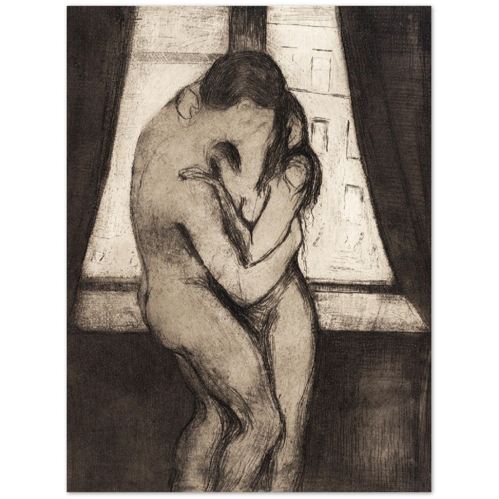 Edvard Munch - The Kiss | Wall Art | Historical Painting | Printable Wall Art | Home Decor | Famous Art | Classical Artwork |