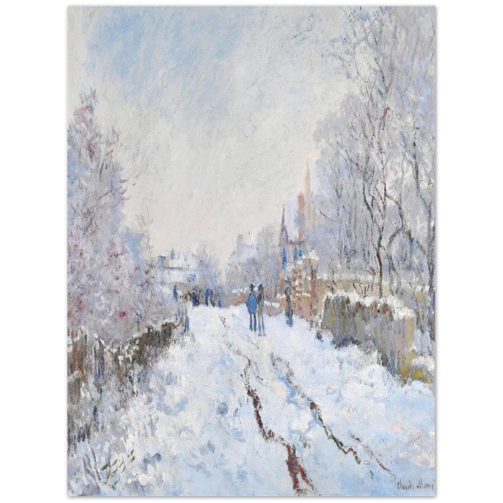 Claude Monet - Snow at Argenteuil | Wall Art | Historical Painting | Printable Wall Art | Home Decor | Famous Art | Classical Artwork |