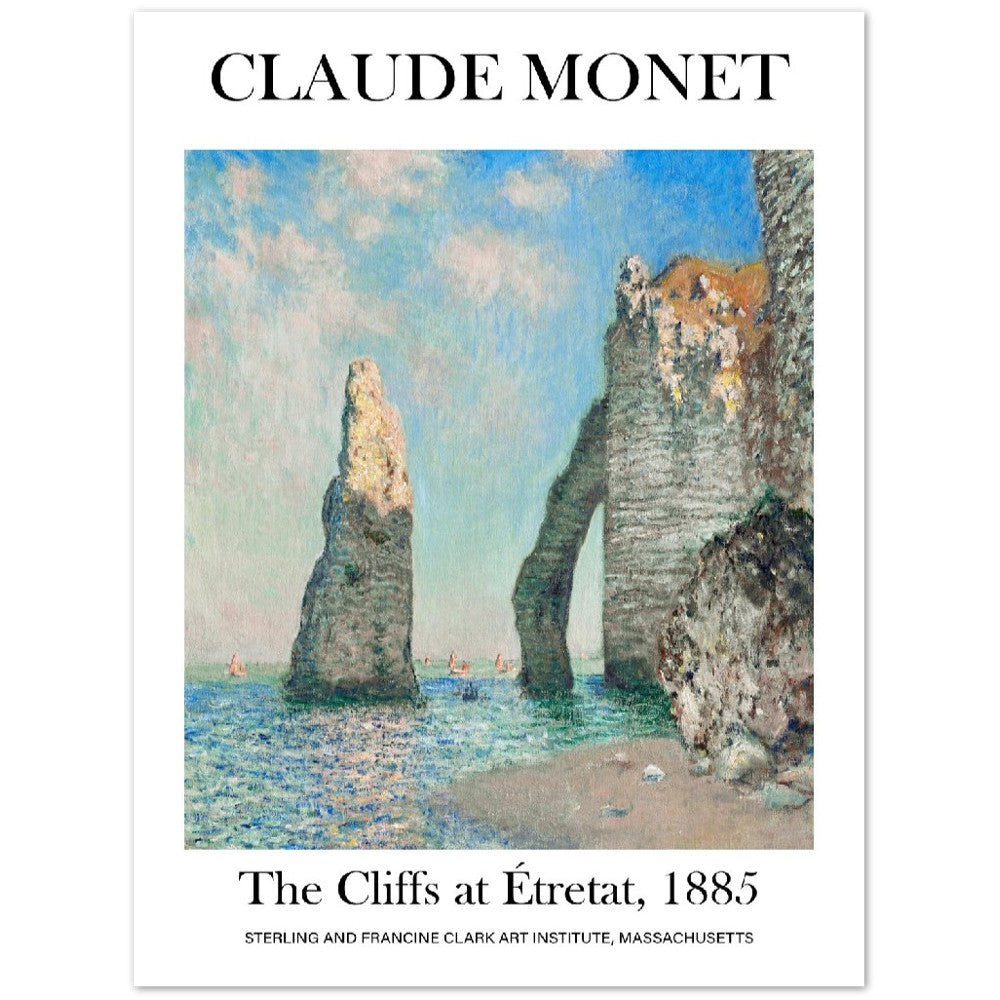 Claude Monet - The Cliffs at Étretat | Wall Art | Historical Painting | Printable Wall Art | Home Decor | Famous Art | Classical Artwork |