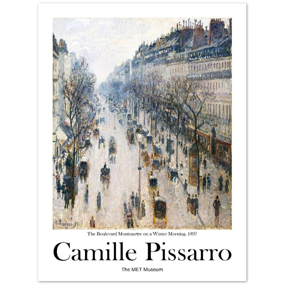 Camille Pissarro City Print, Museum Exhibition Poster, Camille Pissarro Wall Décor, Camille Pissarro Gifts, Art Lover Gift